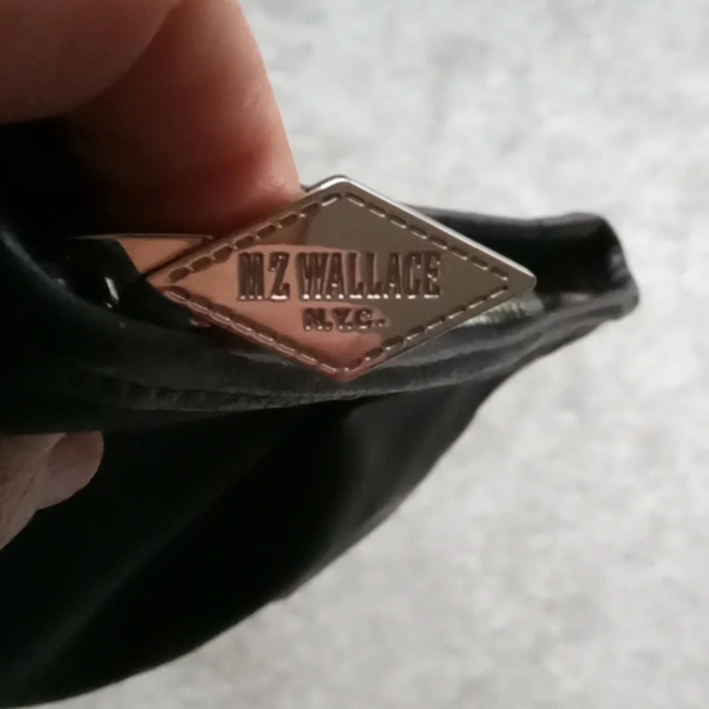MZ Wallace Black Nylon Zip Pouch